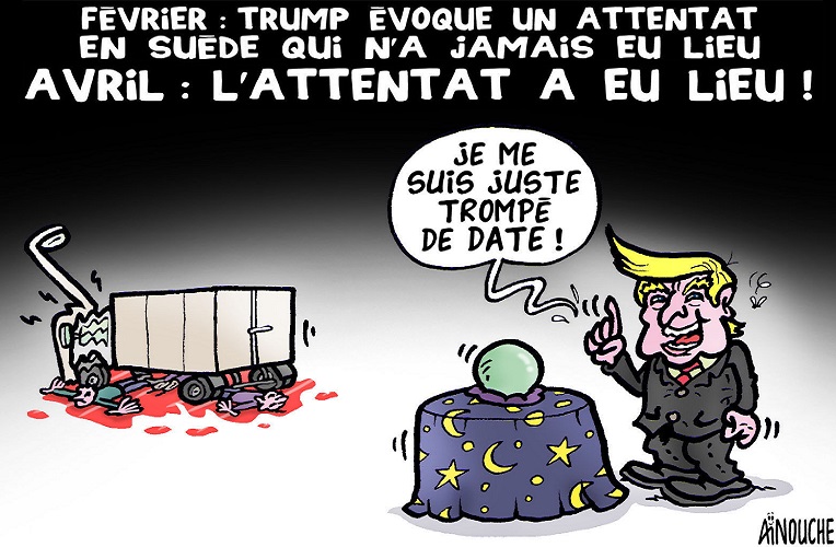 Trump et l&rsquo;attentat en Suède