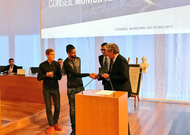Boudebouz décoré de la médaille de la ville de Montpellier