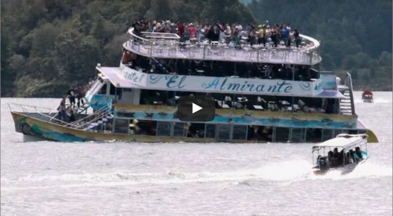 VIDÉO. Colombie : naufrage d&rsquo;un bateau avec 170 passagers à bord