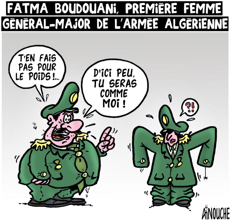 Fatma Boudouani, première femme général-major